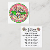 OvenプロファイルカードバージョンからLovin' スクエア名刺 (正面/裏面)