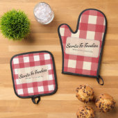 Oven Mitt and Pot Holder Set 鍋つかみ&鍋敷きセット (トップダウン)