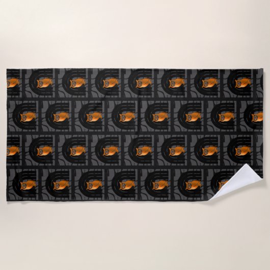 Oven Mitt and Pot Holders ビーチタオル (正面)
