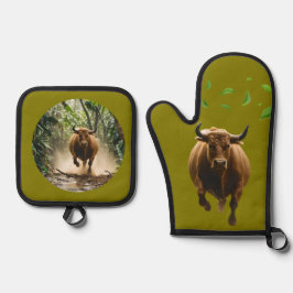 Oven Mitt and Pot Holders 鍋つかみ&鍋敷きセット