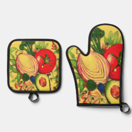 Oven Mitt and Pot Holders 鍋つかみ&鍋敷きセット