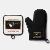 Oven Mitt and Pot Holders 鍋つかみ&鍋敷きセット (正面)