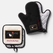 Oven Mitt and Pot Holders 鍋つかみ&鍋敷きセット (正面/裏面)