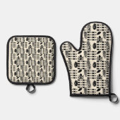 Oven Mitt and Pot Holders 鍋つかみ&鍋敷きセット (正面)