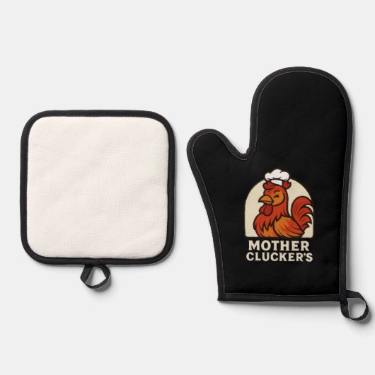 Oven Mitt and Pot Holders 鍋つかみ&鍋敷きセット (正面)