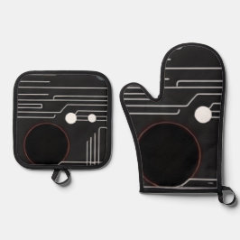 Oven Mitt and Pot Holders 鍋つかみ&鍋敷きセット