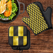 Oven Mitt and Pot Holders 鍋つかみ&鍋敷きセット
