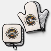 Oven Mitt and Pot Holders 鍋つかみ&鍋敷きセット (正面/裏面)