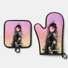 Oven Mitt and Pot Holders 鍋つかみ&鍋敷きセット