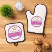 Oven Mitt and Pot Holders 鍋つかみ&鍋敷きセット (トップダウン)