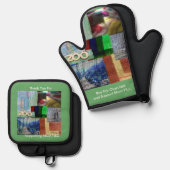 Oven Mitt and Pot Holders 鍋つかみ&鍋敷きセット (正面/裏面)