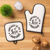 Oven Mitt and Pot Holders 鍋つかみ&鍋敷きセット (トップダウン)