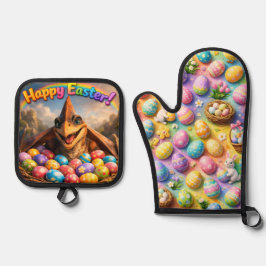 Oven Mitt and Pot Holders 鍋つかみ&鍋敷きセット