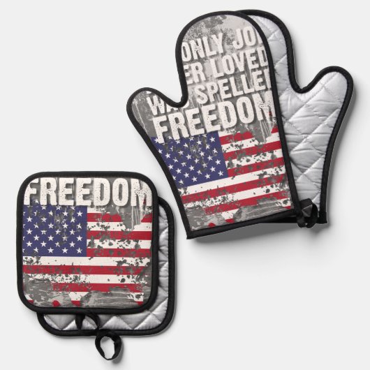 Oven Mitt and Pot Holders 鍋つかみ&鍋敷きセット (正面/裏面)