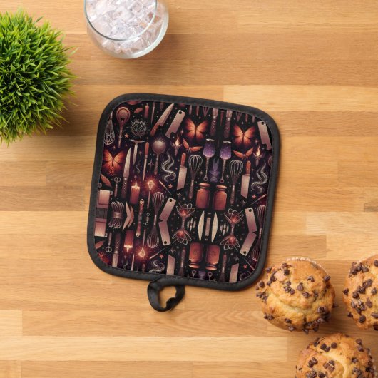 Oven Mitt and Pot Holders 鍋敷き (トップダウン)