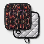 Oven Mitt and Pot Holders 鍋敷き (正面/裏面)