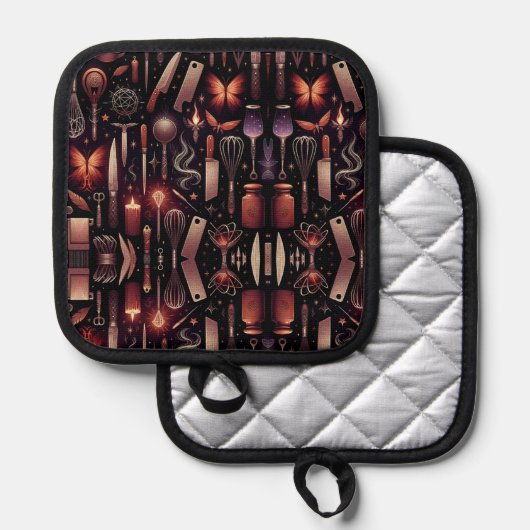 Oven Mitt and Pot Holders 鍋敷き (正面/裏面)