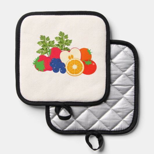 Oven Mitt and Pot Holders 鍋敷き (正面/裏面)