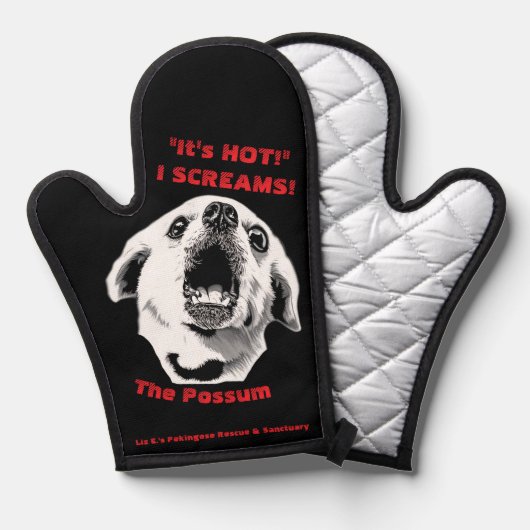 Oven Mitt featuring The Possum 鍋つかみ (正面/裏面)