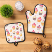 Oven Mitt & Pot Holder Set  鍋つかみ&鍋敷きセット (トップダウン)