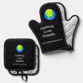 Oven Mitt & Pot Holder Set 鍋つかみ&鍋敷きセット (正面/裏面)