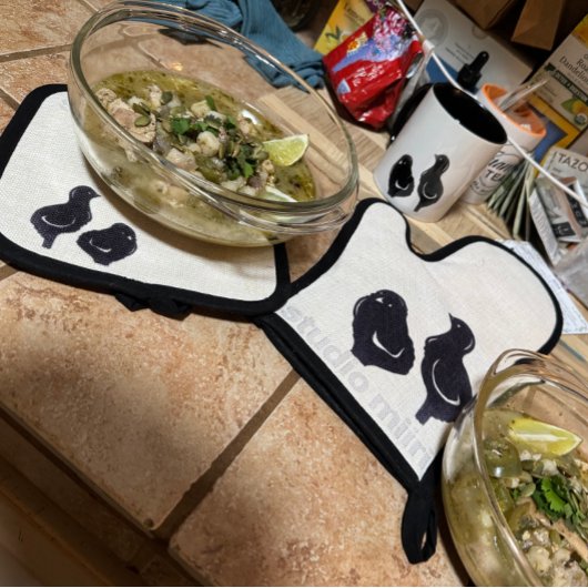 OVEN MITT & POT HOLDER studio miiri 鍋つかみ&鍋敷きセット