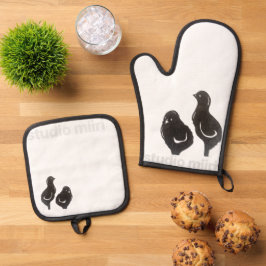 OVEN MITT & POT HOLDER studio miiri 鍋つかみ&鍋敷きセット