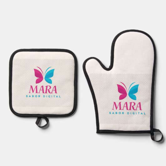 Oven Mitt & Pot Holders MARA 鍋つかみ&鍋敷きセット (正面)