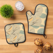 Oven Mitts 鍋つかみ&鍋敷きセット (トップダウン)