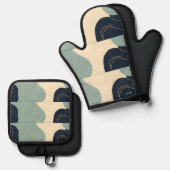 Oven Mitts 鍋つかみ&鍋敷きセット (正面/裏面)