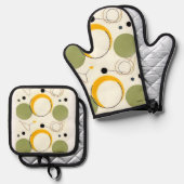 Oven Mitts 鍋つかみ&鍋敷きセット (正面/裏面)
