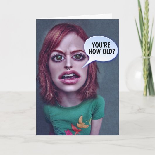 OVER おもしろい THE HILL誕生日カード シーズンカード (正面)