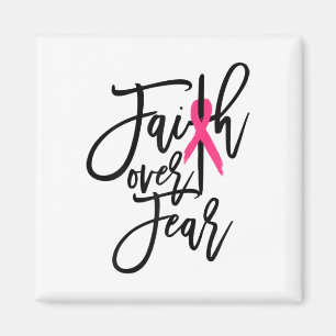 Over Fear Cross Breast Cancer認識度 マグネット