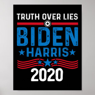 Over Lies Joeバイデン氏ハリス副社長 ポスター