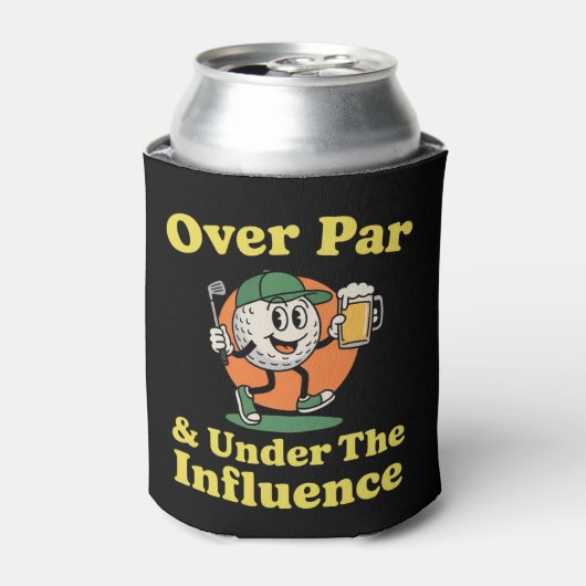 Over Par and Under The Influence Golf Drinking 缶クーラー (缶正面)