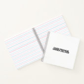 Over Promise Under Deliver Typographic Spiral ノートブック (内部)