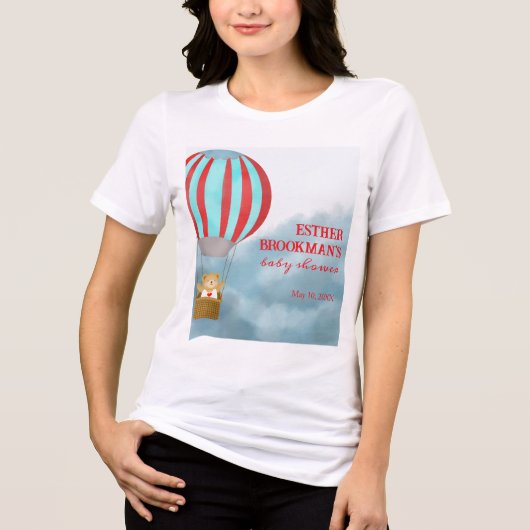 Over the Clouds Coming Baby Mother to be トライブレンドＴシャツ (正面)