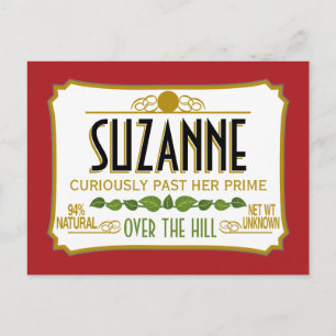 Over the Hill おもしろい Birthday Party ポストカード