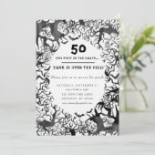 Over the Hill Birthday Party Invitation(英語) 招待状 (スタンド正面)