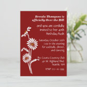 Over the Hill Birthday Party Invitation（英語） 招待状 (スタンド正面)