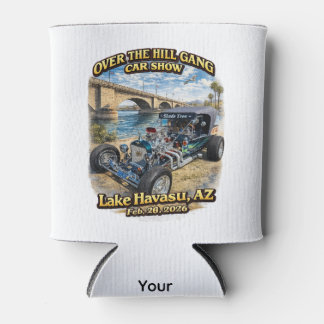 Over The Hill Gang Car Club Lake Havasu AZ Hot Rod 缶クーラー