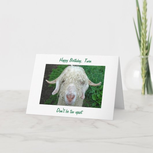 OVER THE HILL TWIN ユーモアのある CARD "40TH" カード (正面)