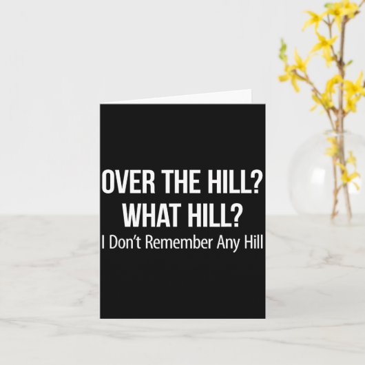 Over The Hill_ - What Hill_ - I Don't Remember Any カード (黄色い花)