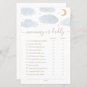 Over the Mommy or Daddy Baby Shower Game (正面/裏面)