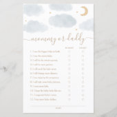 Over the Mommy or Daddy Baby Shower Game (正面)