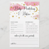 Over the Moonベビーアドバイスと予測カード (正面)