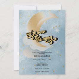 Over the Moon | スター・ベビーシャワー インビテーション