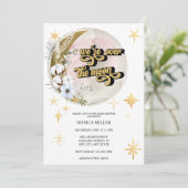 Over the Moon | スター・ベビーシャワー 招待状 (スタンド正面)