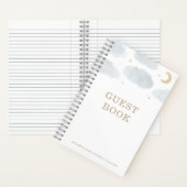 Over the Moon Baby Showerゲストブック ノートブック (内側)