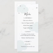 Over the Moon Baby Showerメニュー メニュー (正面/裏面)